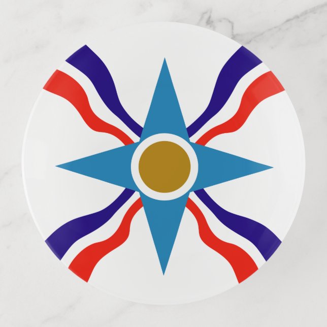 Assyrian Flag - Ata d'Ator Trinket Tray (Front)