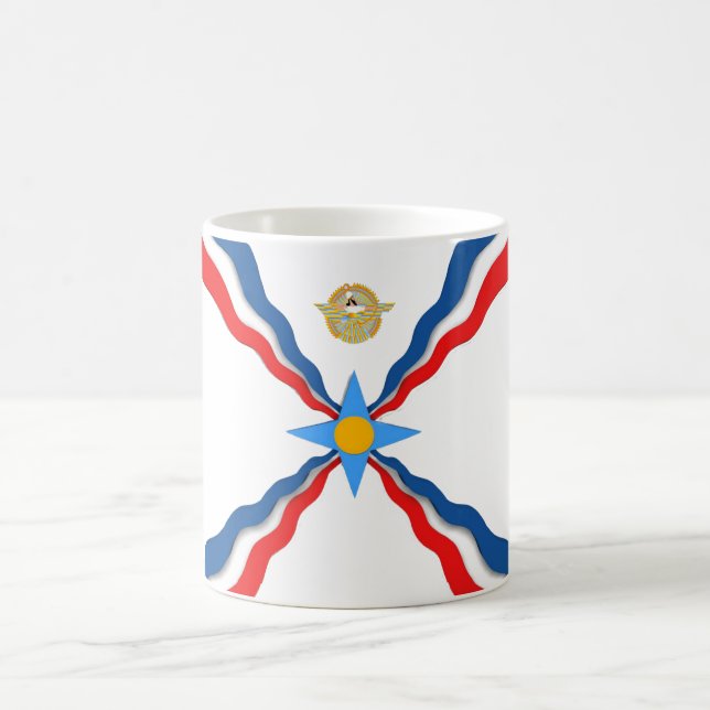 Assyrian Flag Coffee Mug (Center)