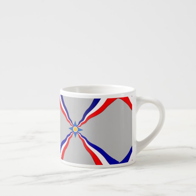 Assyrian Flag Espresso Cup (Right)