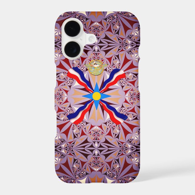 Assyrian flag iphone case (Back)