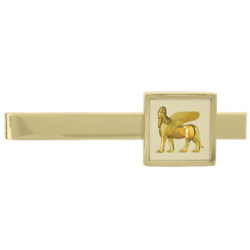 Assyrian Golden Lamassu Tie Bar