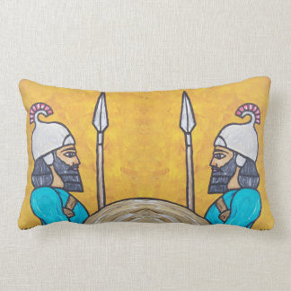 Assyrian Guardians Lumbar Pillow