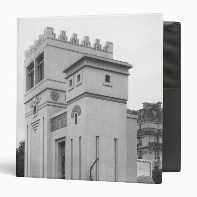 Assyrian House, Universal Exhibition, Paris Binder (Front/Inside)