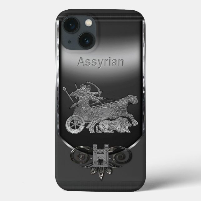 Assyrian Lion Hunter iPhone / iPad case (Back)