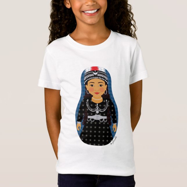 Assyrian Matryoshka Girls' T-Shirt (Front)