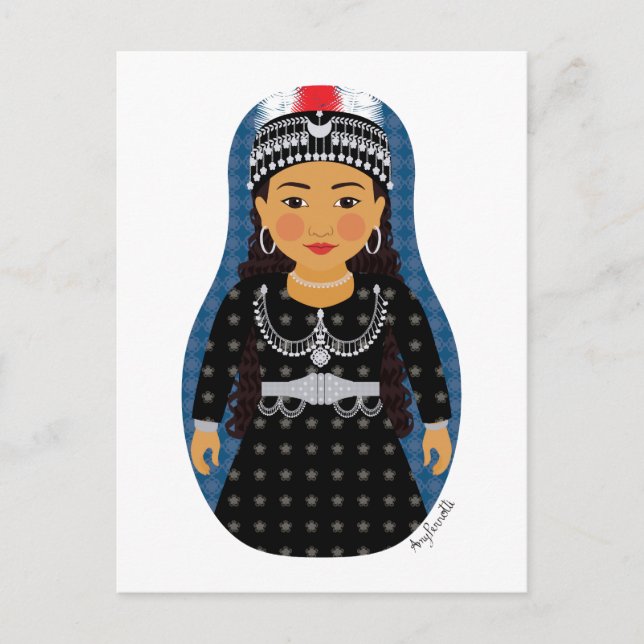 Assyrian Matryoshka Postcard (Front)