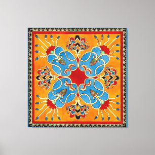Assyrian Ornament Print Canvas Art