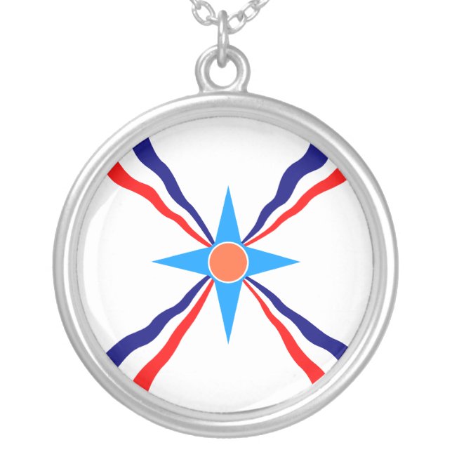 Assyrian People, Democratic Republic of the Congo Silver Plated Necklace (Front)