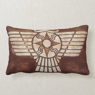 Assyrian Winged Disc Lumbar Pillow