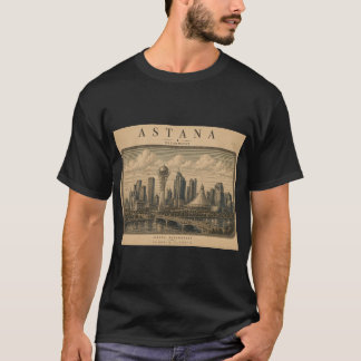 Astana | Vintage Travel City Design T-Shirt