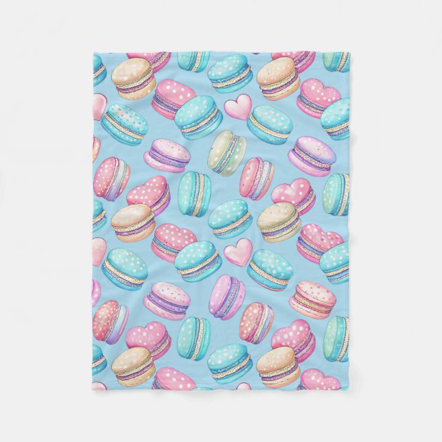 astel Macaron Small Fleece Blanket (Front)
