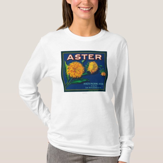 Aster Brand Citrus Crate Label T-Shirt (Front)
