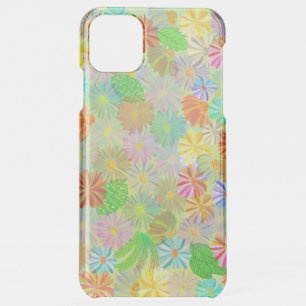 ASTER & CONE FLOWERS & TROPICAL LEAVES WATERCOLOR iPhone 11 PRO MAX CASE