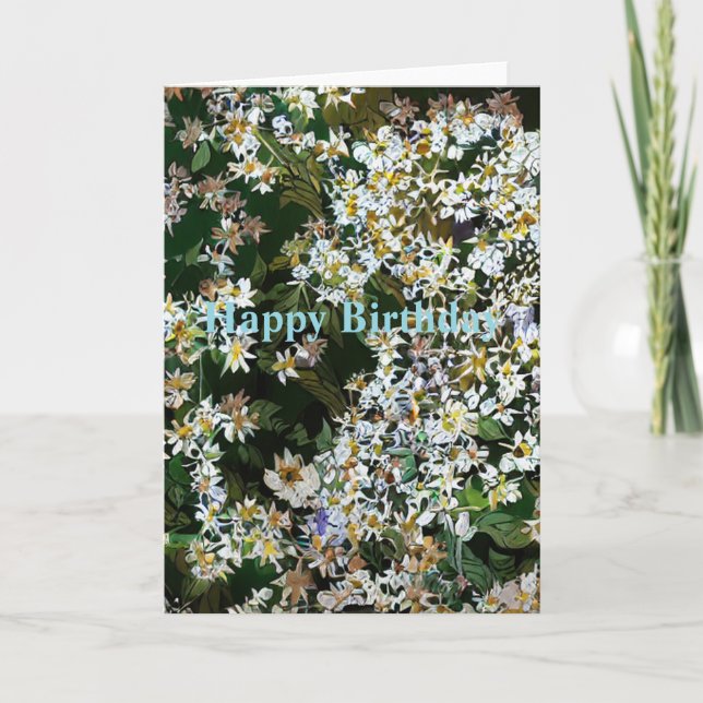 ASTER FLOWERS CARD (Front)