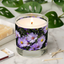 Aster Flowers Scented Candle