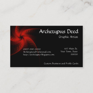 Aster Fractal Business Card