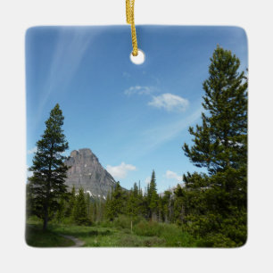 Aster Park Trail at Glacier National Park Ceramic Ornament