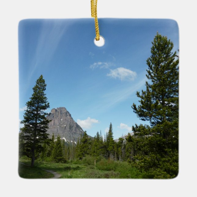 Aster Park Trail at Glacier National Park Ceramic Ornament (Front)