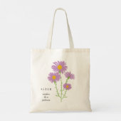 Aster September Birth Month Flower Bag (Back)