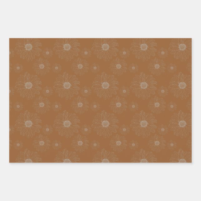 Aster Wrapping Paper Sheets (Front)