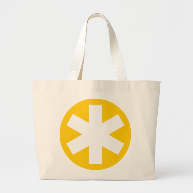 Asterisk - Amber Large Tote Bag (Front)
