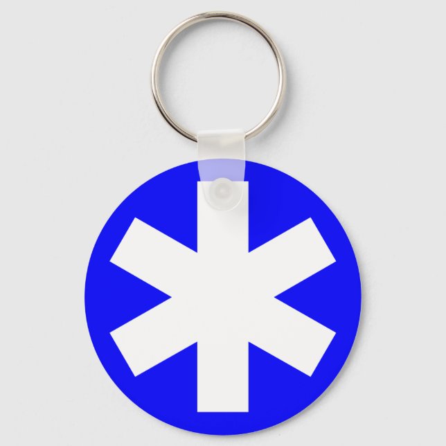 Asterisk - Blue Keychain (Front)