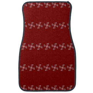 Asterisk Cinnamon Red Bath Mat