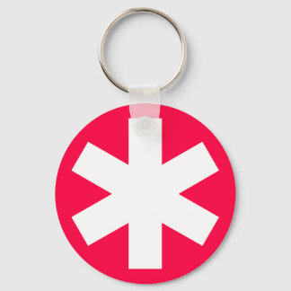Asterisk - Crimson Red Keychain