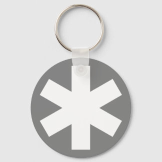 Asterisk - Gray Keychain