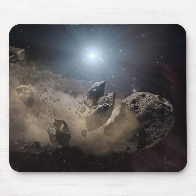Asteroid bites the dust PIA11735 Mouse Pad (Front)