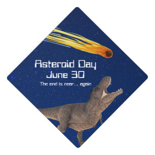 Asteroid Day June 30 Graduation Cap Topper