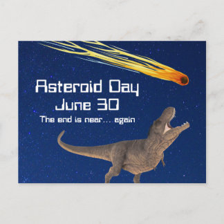 Asteroid Day June 30 Postcard