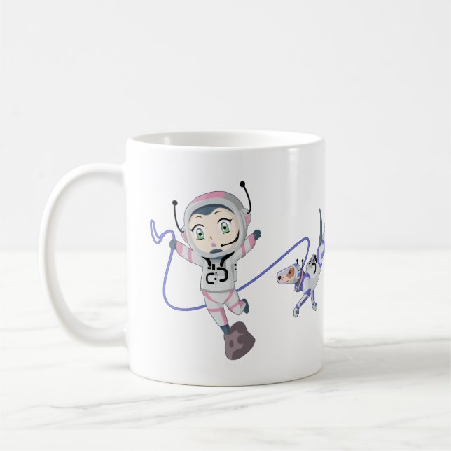 Asteroid Girl Coffee Mug (Left)