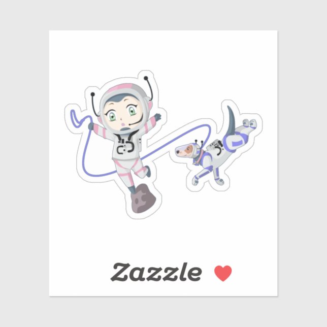 Asteroid Girl Sticker (Sheet)