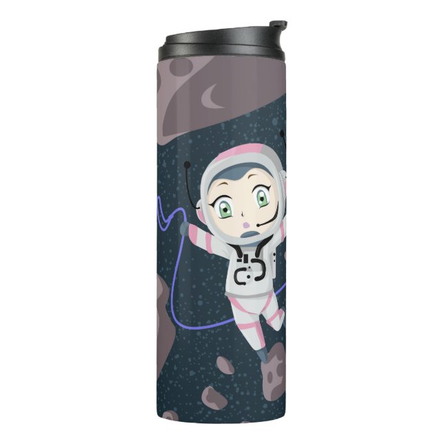 Asteroid Girl Thermal Tumbler (Rotated Left)