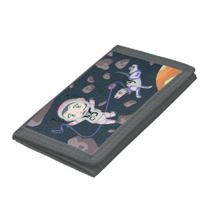 Asteroid Girl Trifold Wallet
