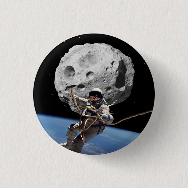 Asteroid Miner Button (Front)