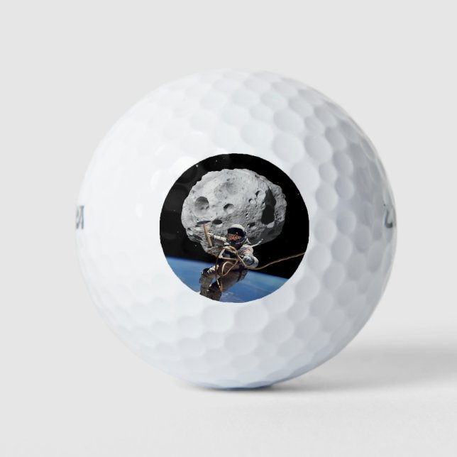 Asteroid Miner Golf Balls (Front)