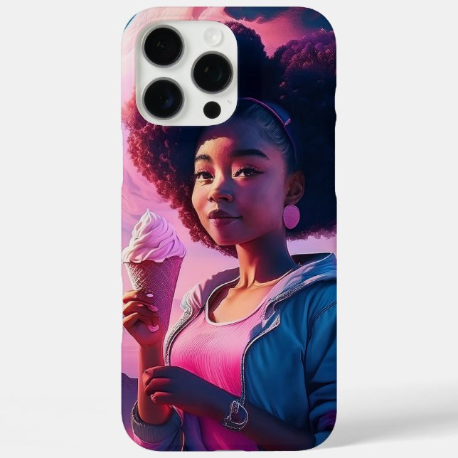 Asteroids and Ice Cream Case-Mate iPhone Case (Back)