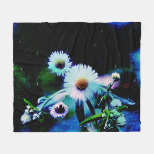Asters Aglow Fleece Blanket