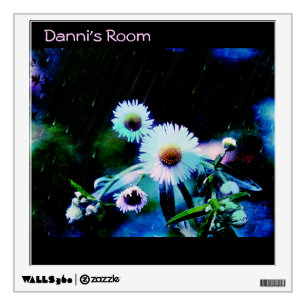 Asters Aglow Personalized Wall Decal
