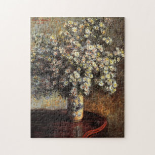 Asters Monet Fine Art Jigsaw Puzzle