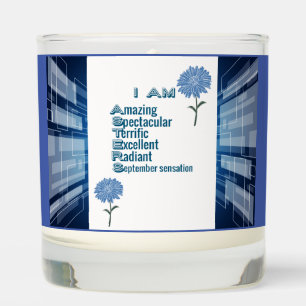 Asters: September Birth Month Flower Candle