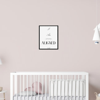 Asthetic Poster of I am Aligned