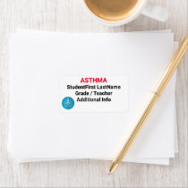 Asthma Alert  Emergency Information Student Label