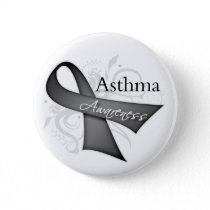 Asthma Awareness Ribbon Button