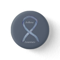Asthma Awareness Ribbon Customized Button Pins