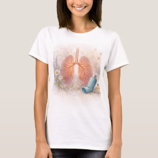 Asthma Awareness T-Shirt | Botanical Lung Design