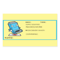 Asthma Medication School Nurse Rectangular Sticker