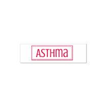 "Asthma" self inking stamp